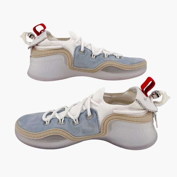 Christian Louboutin Arpoador Blue Drawstring Sneaker Size 39.5 US 9.5 Women's 07 - Picture 11 of 15
